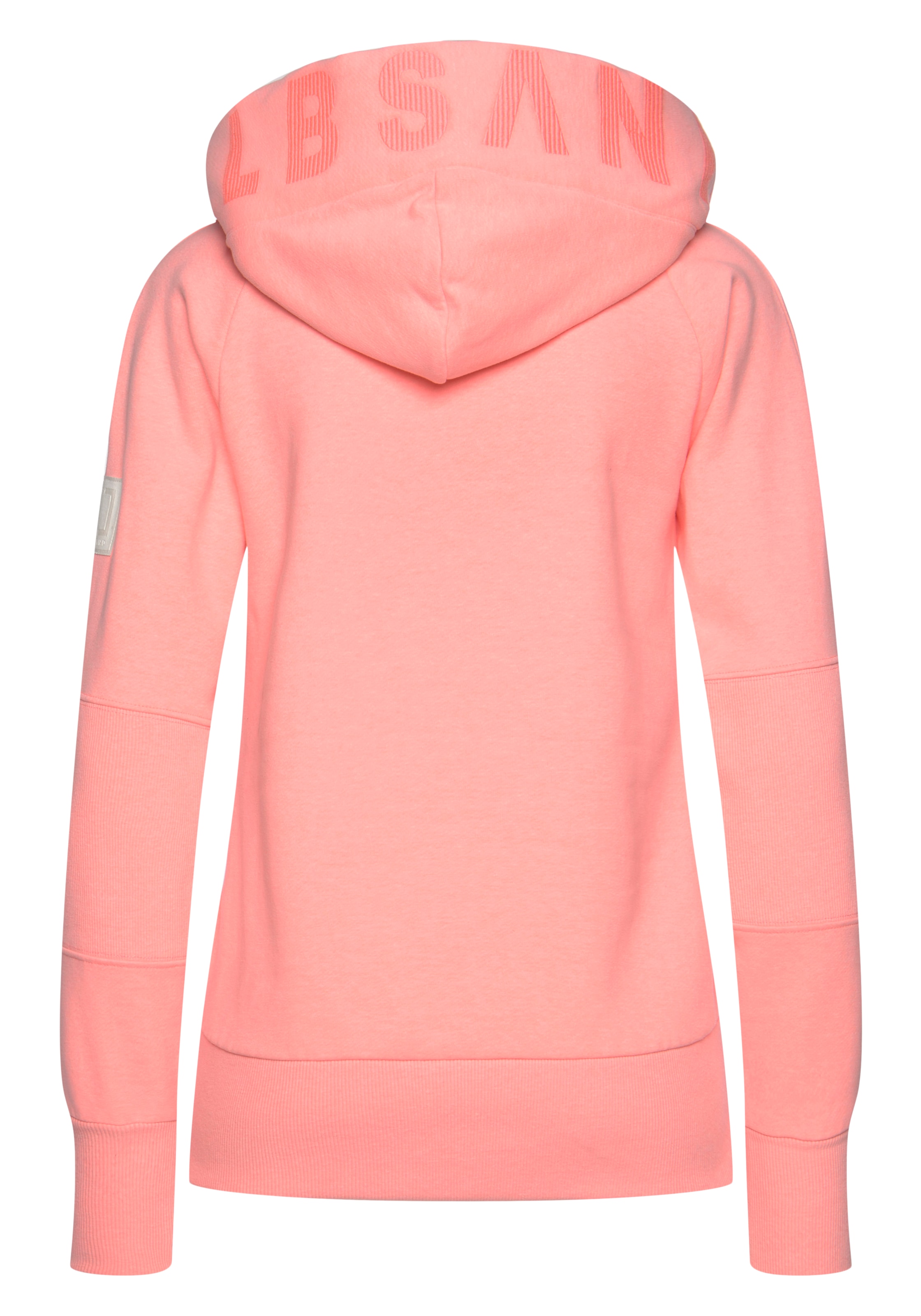 Elbsand Kapuzensweatjacke »Kelda«, mit Logoprint und Taschen, Freizeitjacke, sportlich-casual