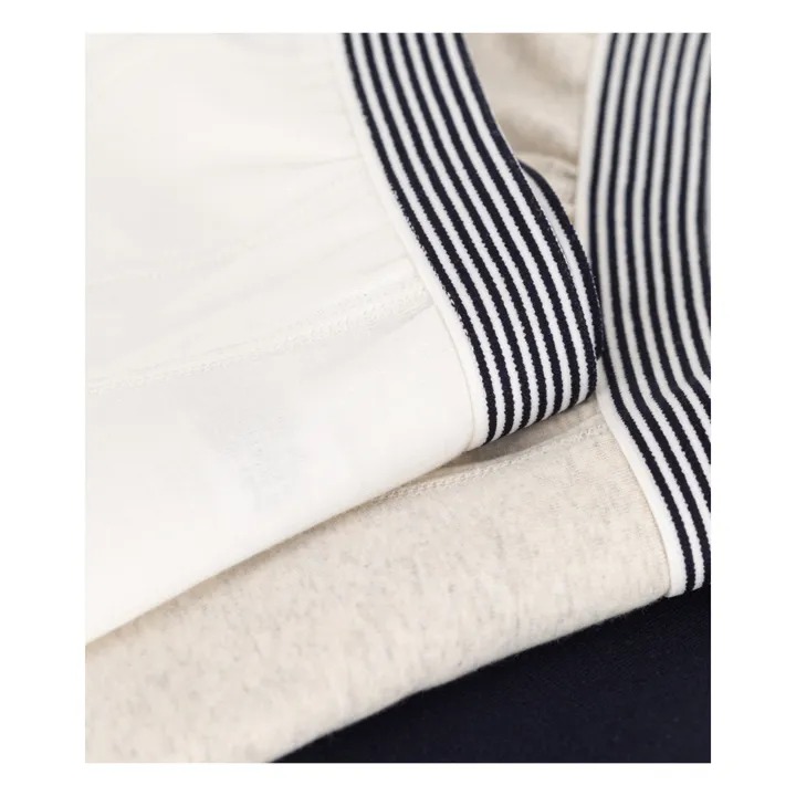 Petit Bateau Lot 3 Boxers Unis | Bleu marine
