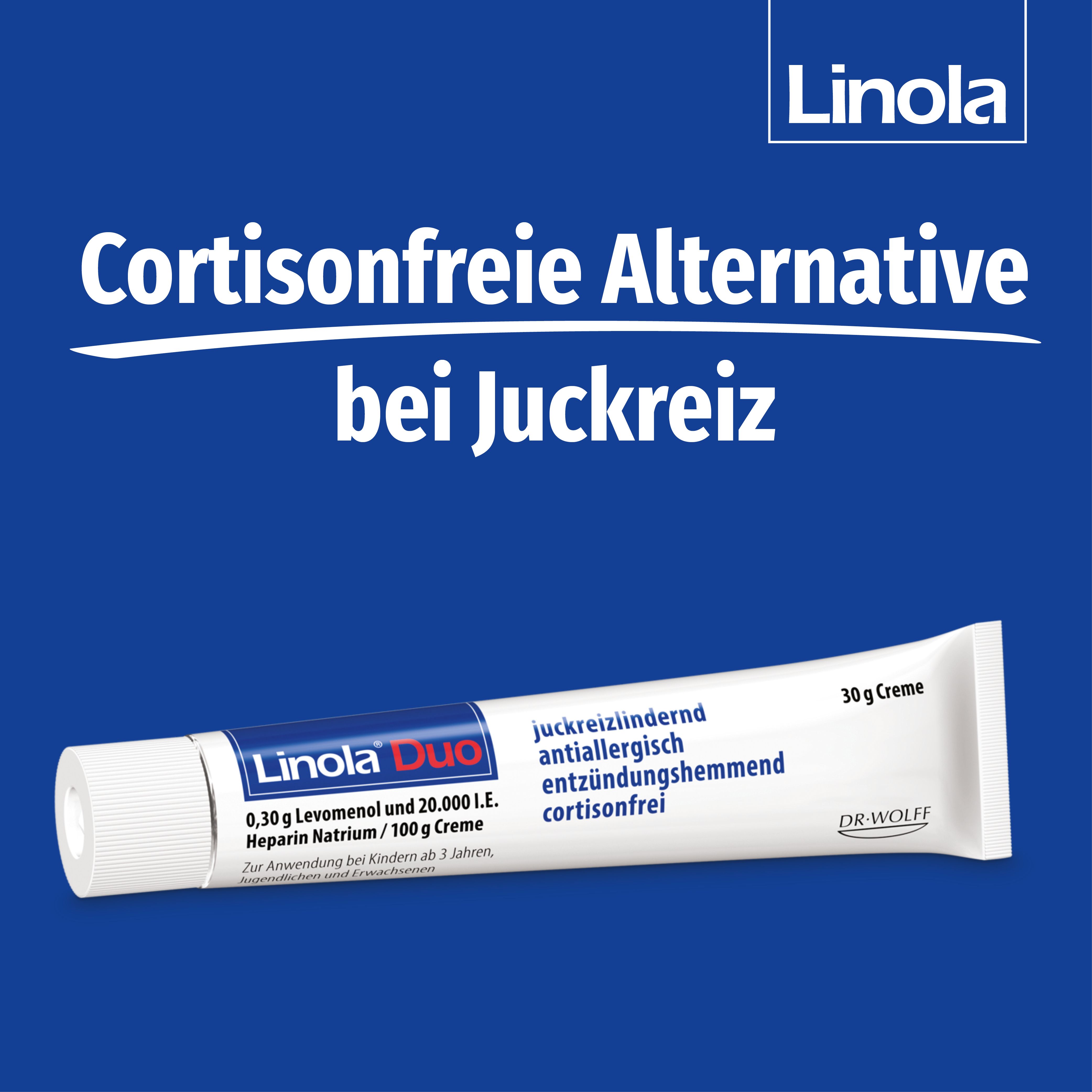 Linola® Duo - Cortisonfreie Creme gegen Juckreiz bei Neurodermitis und Ekzemen