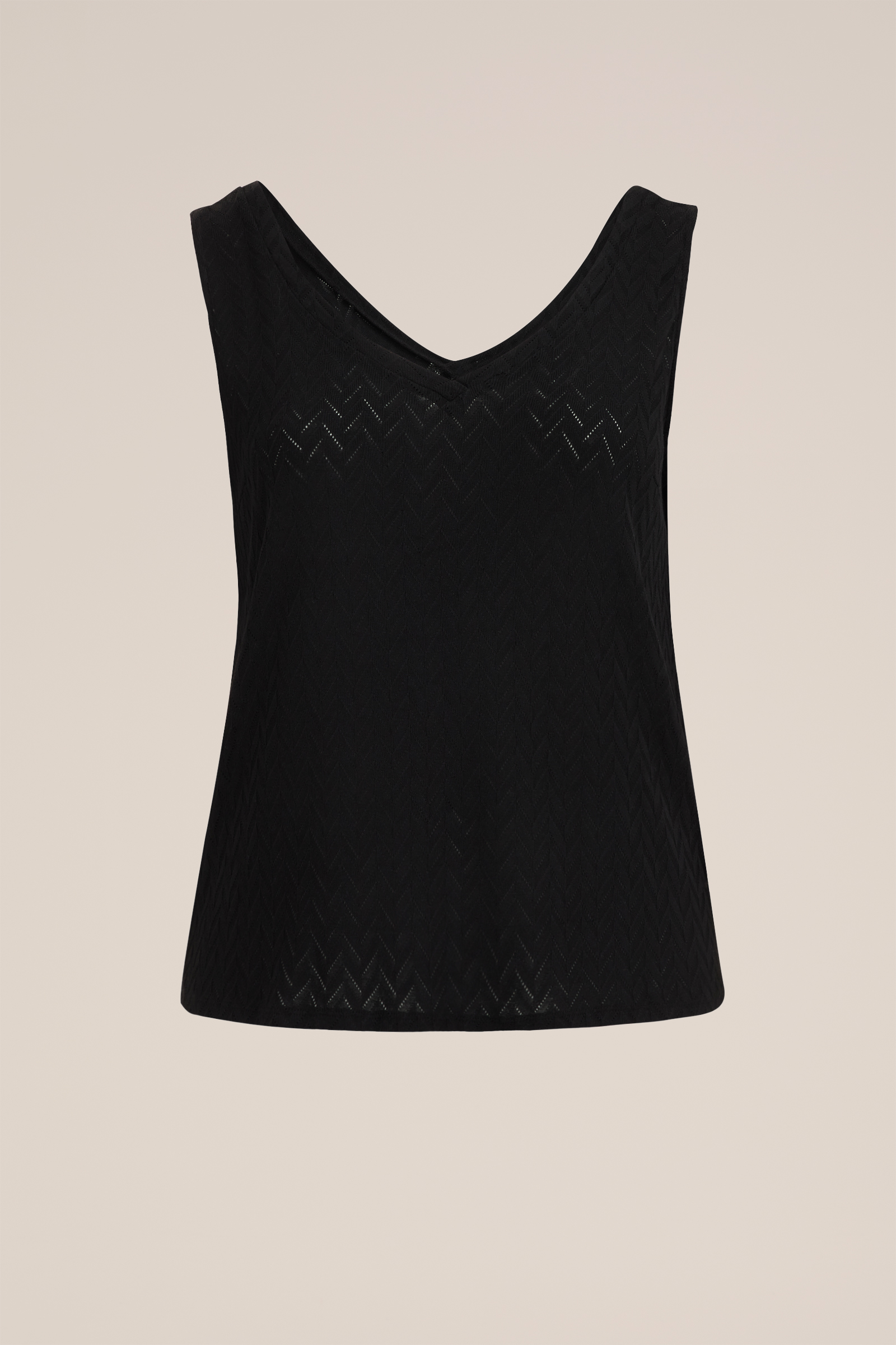 singlet met dessin - Curve WE Fashion Zwart