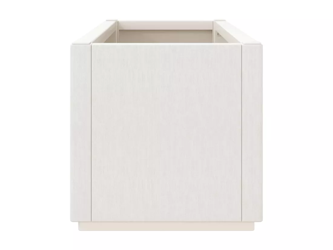 Jardinière blanc 80x36x35 cm PP
