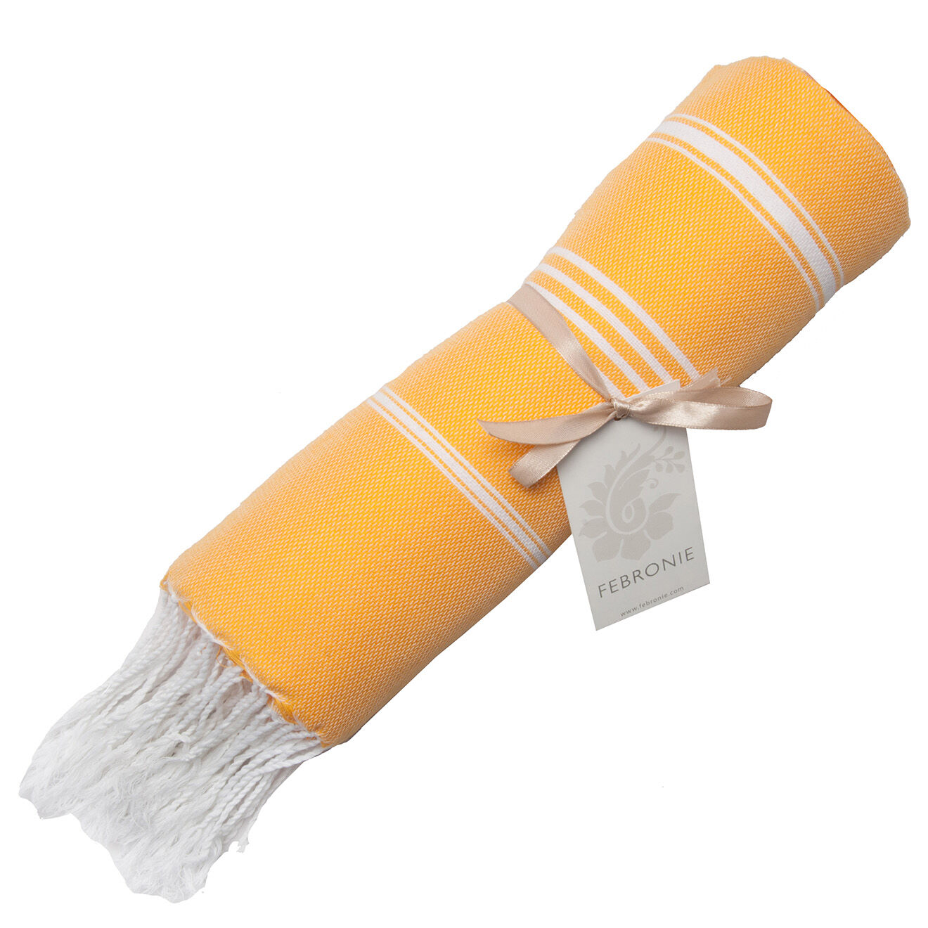 Febronie Fouta Classique Mykonos jaune tournesol - 100x200 cm