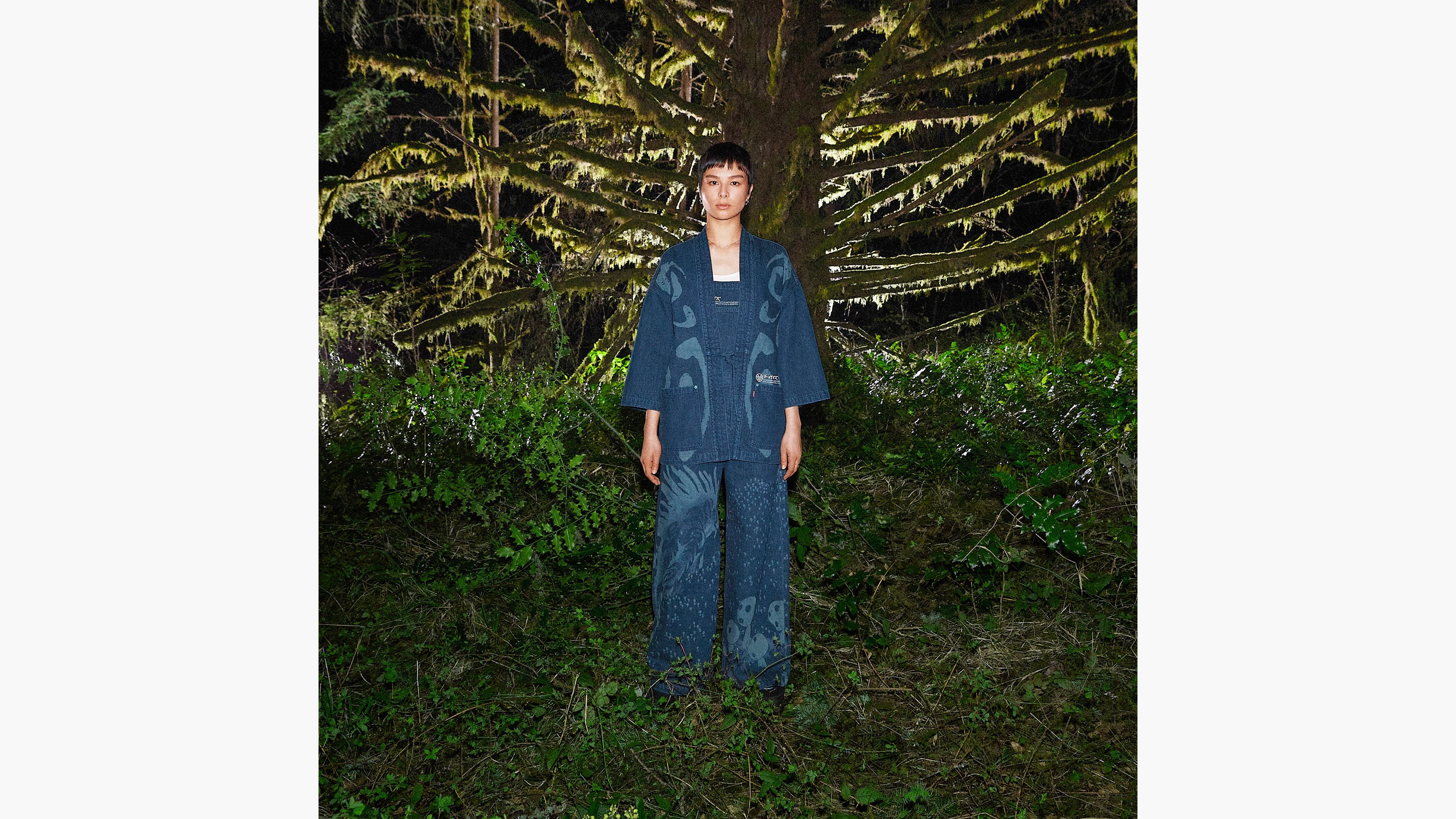 Veste kimono Levi's® X Princess Mononoke - Xghibli Forest Jacket - Bleu