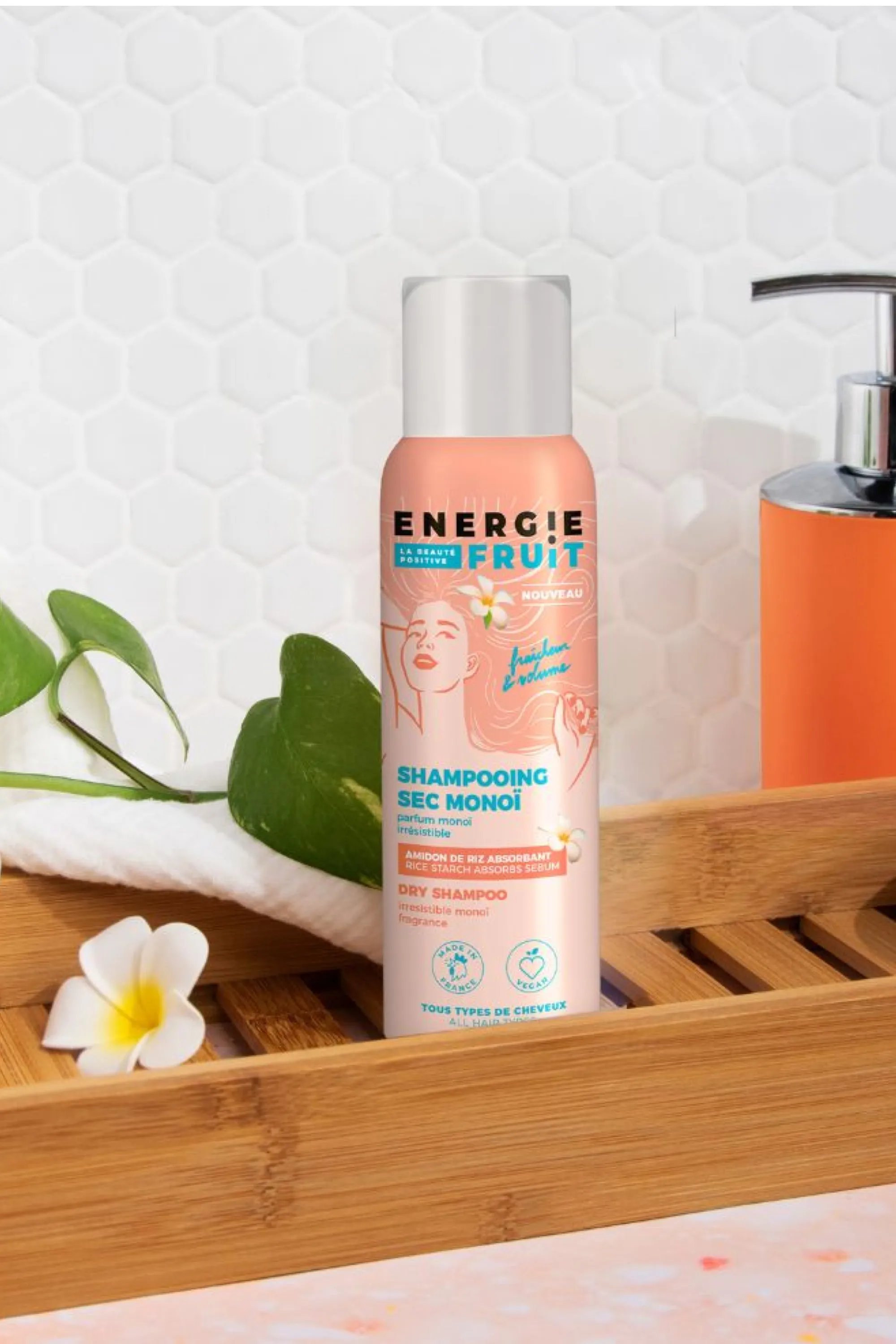 Energie Fruit Shampoing sec fraicheur & volume Monoï-150 ml