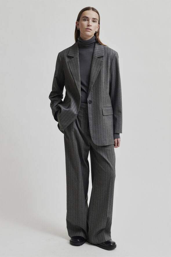 Second Female Hollanda New Blazer Dark grey melange