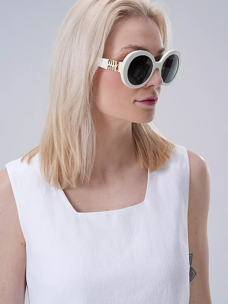 MIU MIU Sonnenbrille 0MU11YS/55 weiss