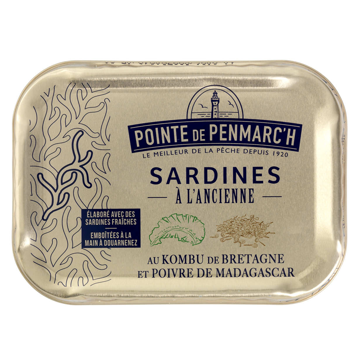 Sardines à l'ancienne au kombu de Bretagne et poivre de Madagascar