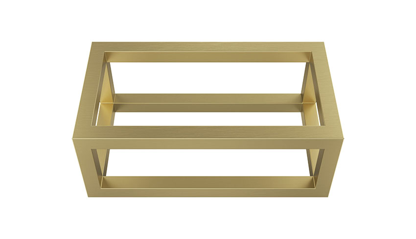Mueller Gold frame voor fontein 40x22cm messing geborsteld