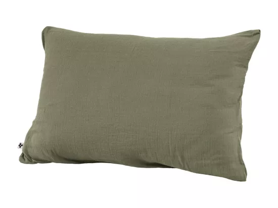 OUREA - Taie d'Oreiller 50x70cm Gaze de Coton Romarin