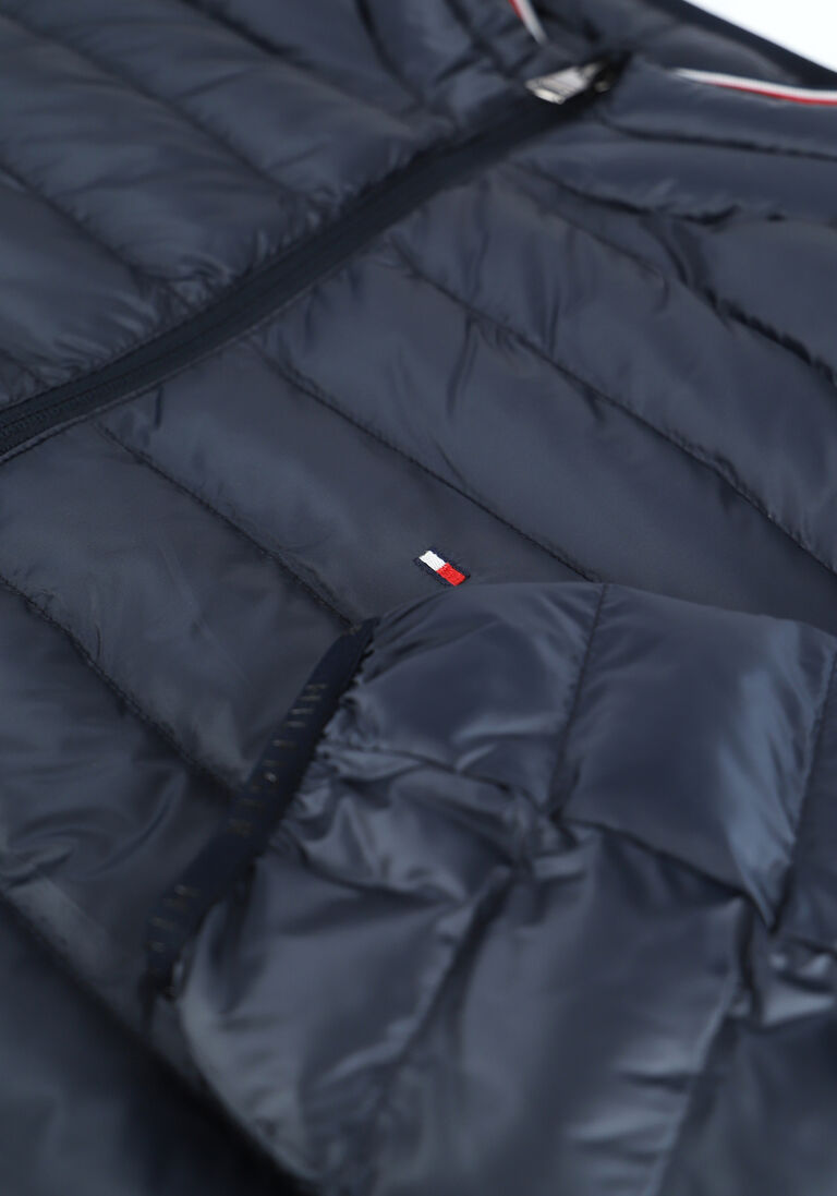 TOMMY HILFIGER blauwe tommy hilfiger gewatteerde jas core packable circular jacket