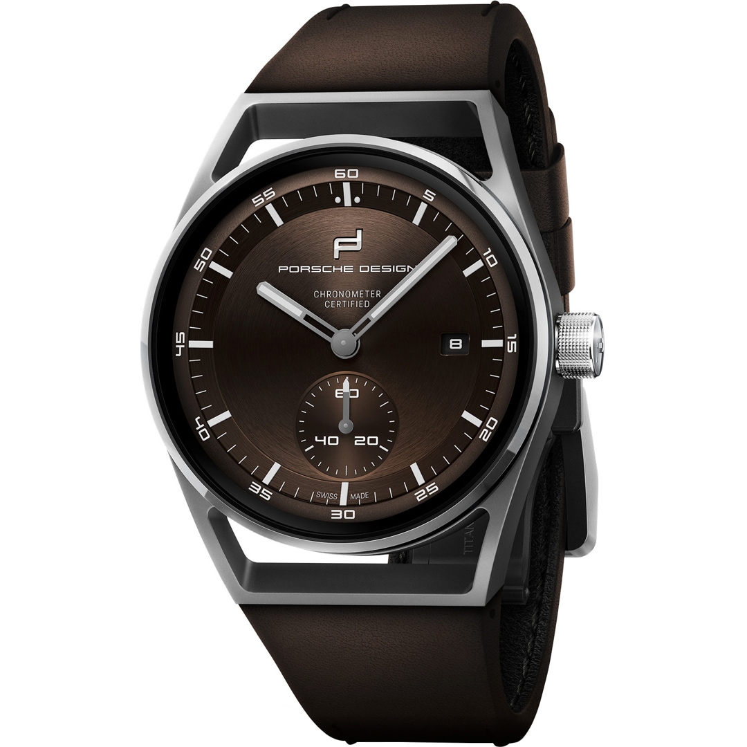 Porsche Design Sport Chrono Subsecond 39 Titanium & Brown