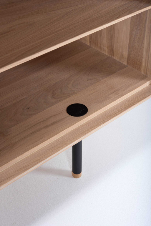 Gazzda Fina dressoir tv-meubel 150x45 Nero 4023 whitewash