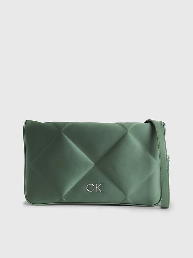 Bolsa de ombro acolchoada em cetim