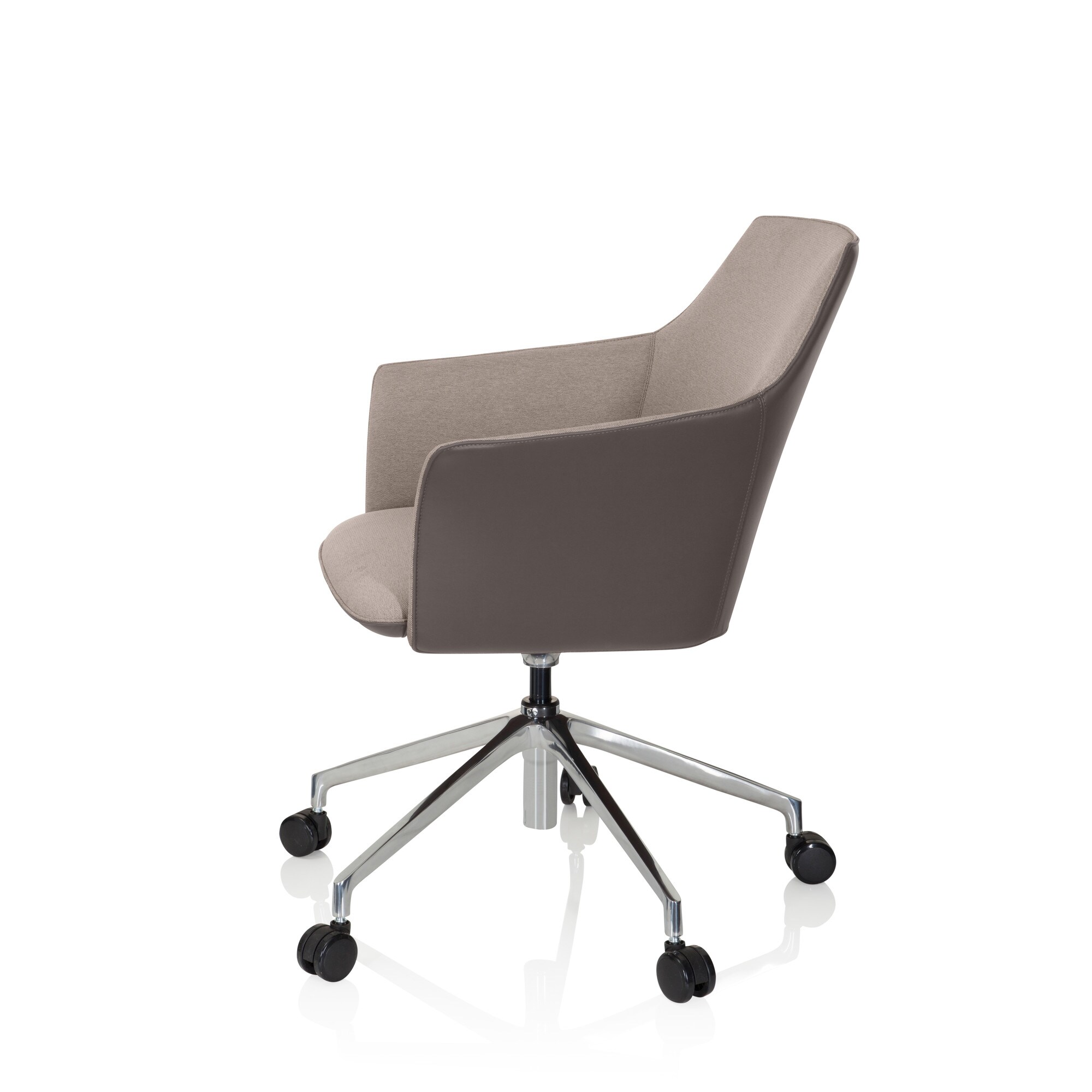 Profi Chefsessel AREZZO Kunstleder/Stoff mit Armlehnen hjh OFFICE