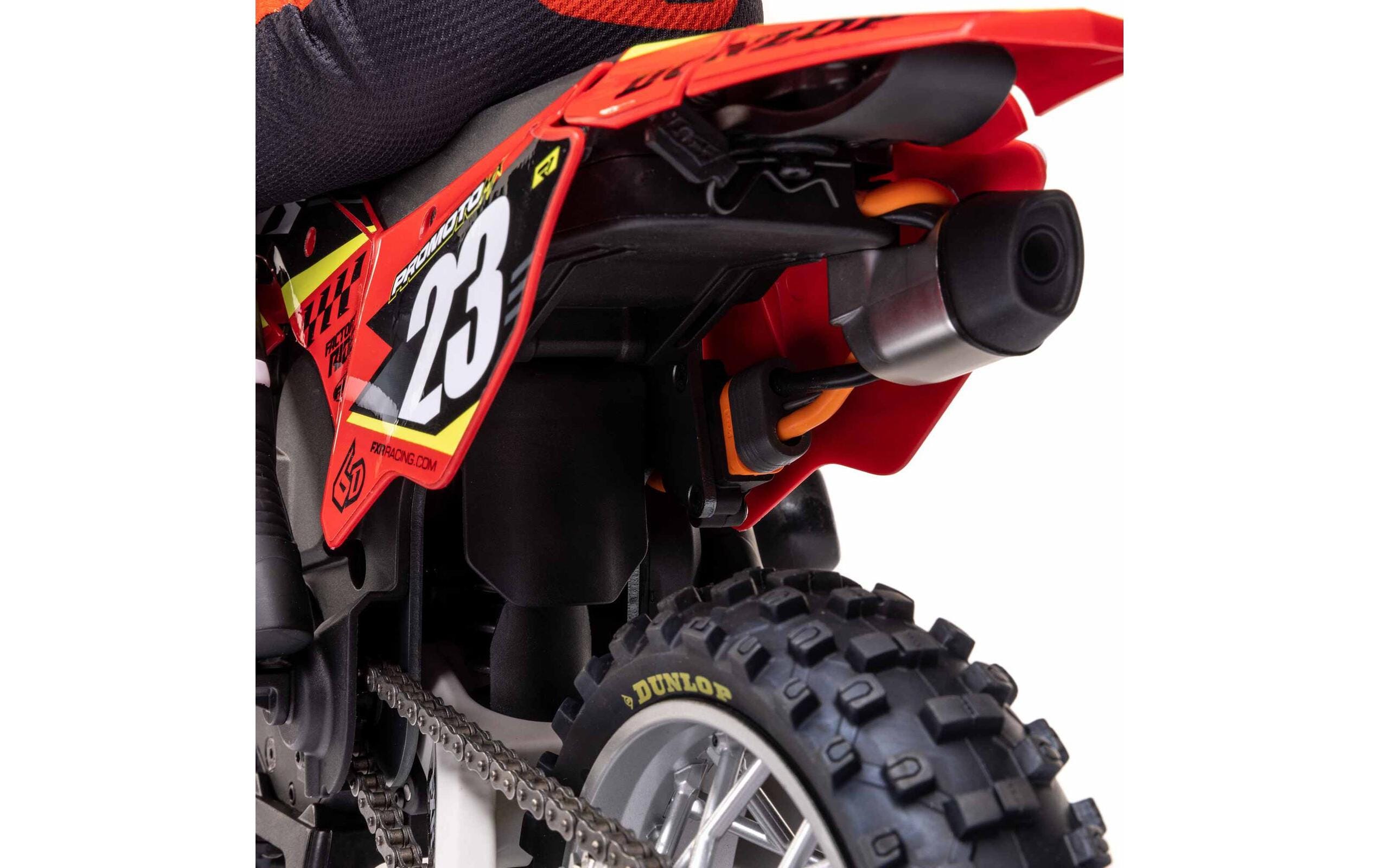 Motorrad Promoto MX Rot, ARTR, 1:4<br>Leistungsstarkes RC Motocross Bike