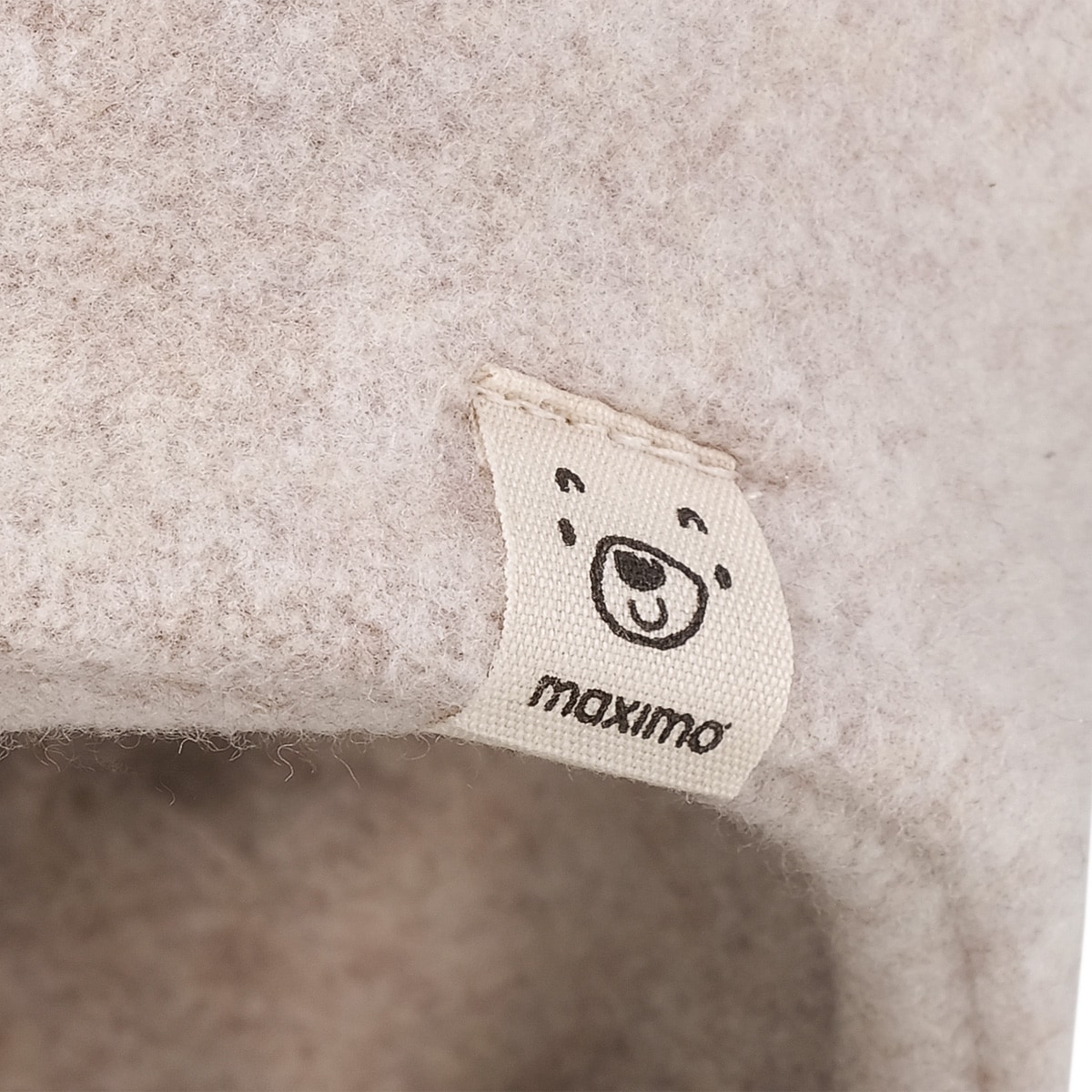 MAXIMO Fleecemütze , mit Öhrchen, zum Binden, Einfarbig