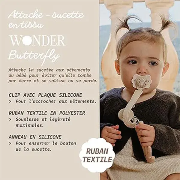 Suavinex, Wonderland, Attache-sucette - Wonderland Bleu