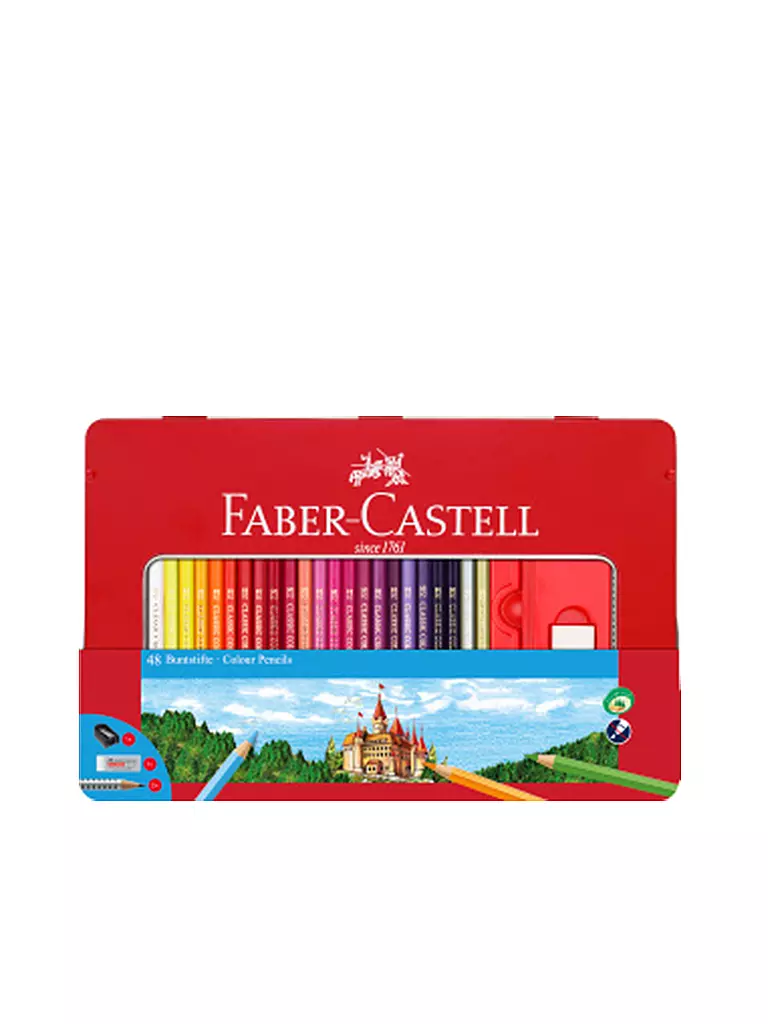 FABER-CASTELL Buntstiftebox Hexagonal (48 Stk.) keine Farbe