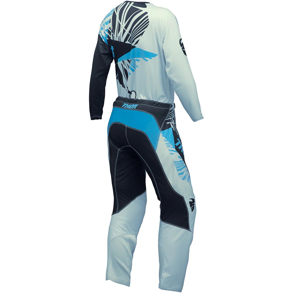 Thor Motocross - Pantalon femme Sector Split Bleu Clair / Noir / Bleu