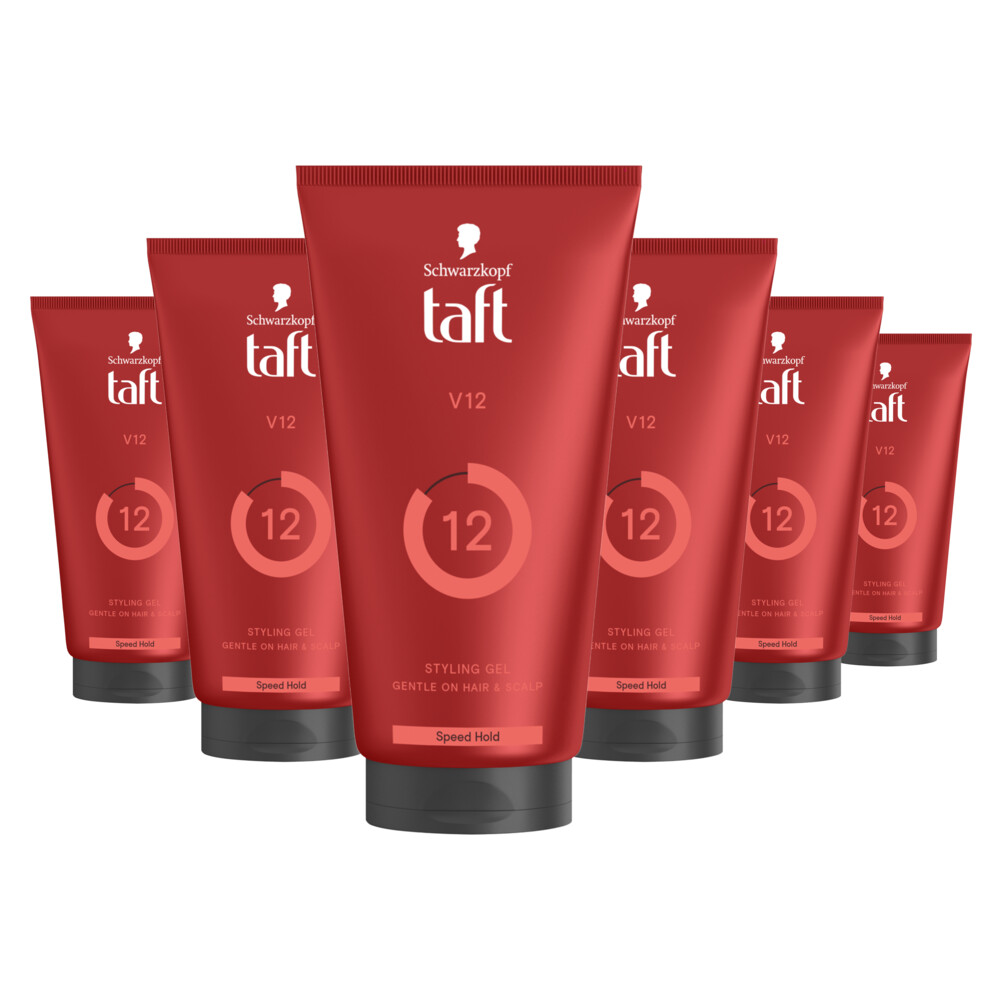 6x Taft Men Power Gel V12 Hold 12150 ml