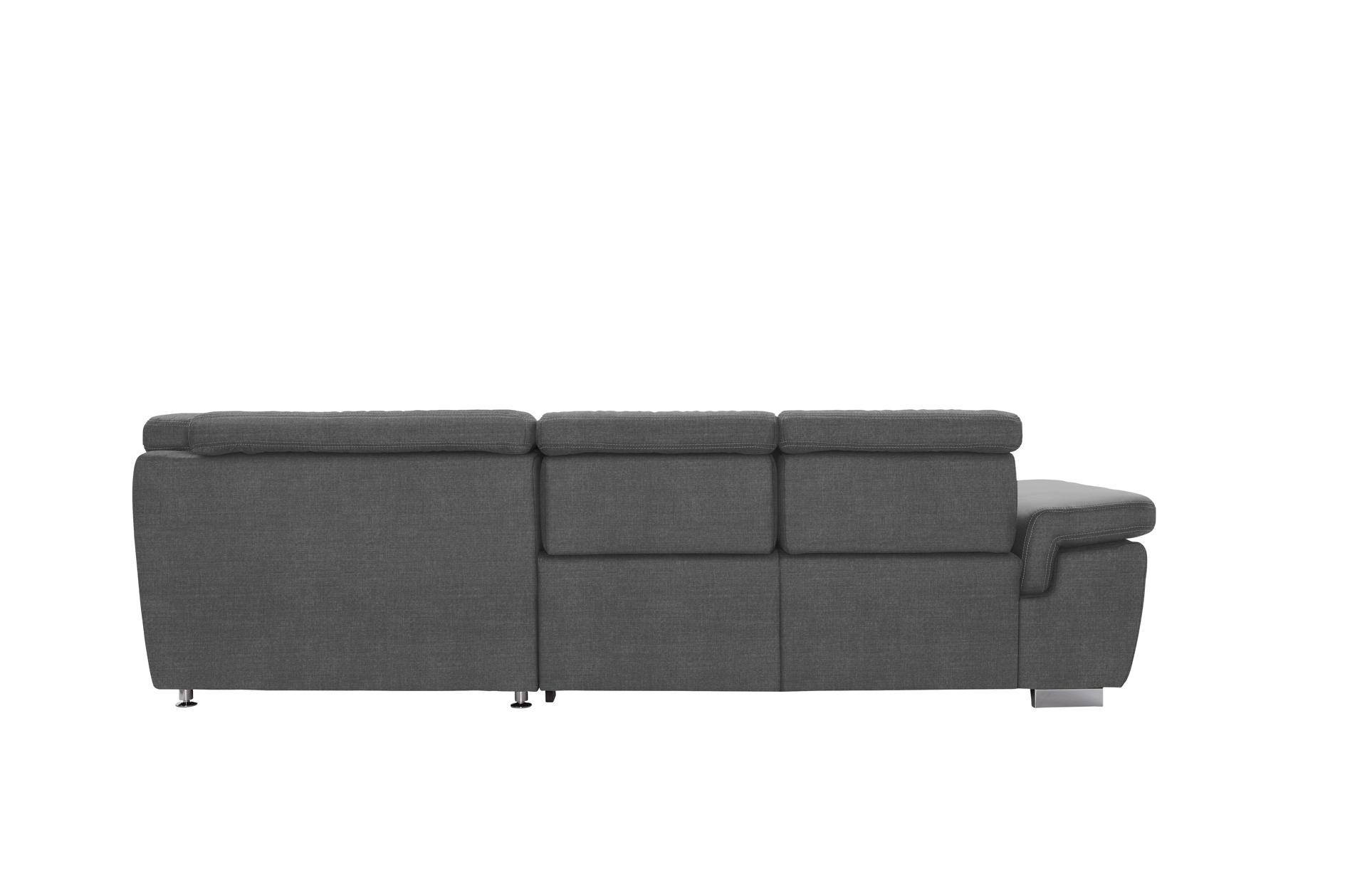 polsterpower Boxspringsofa - Miro grau - Basismodell - rechts