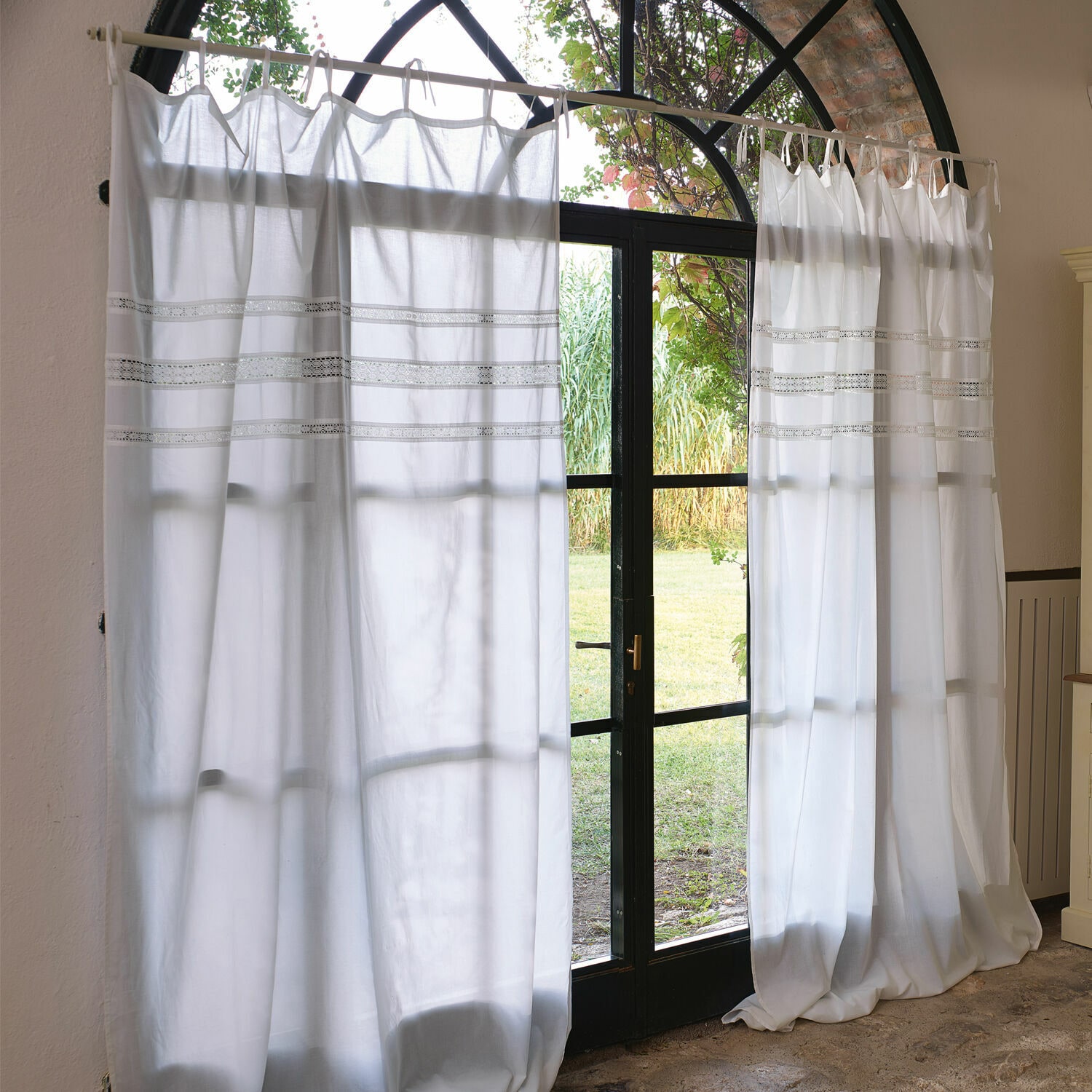 Gardine Lisburn 250/135 cm | weiß