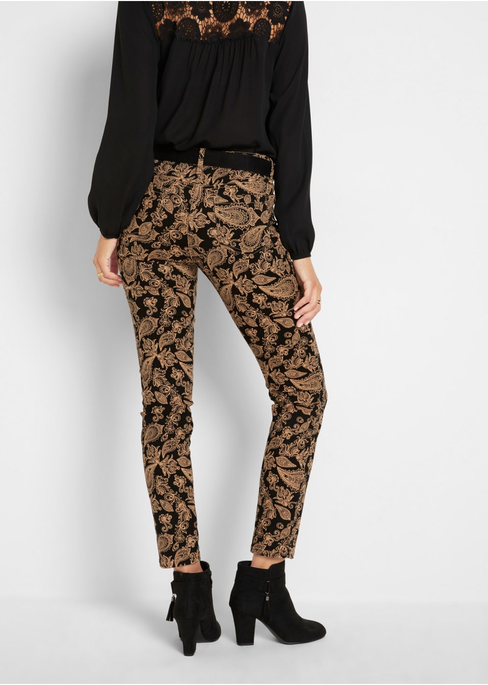 Pantalon extensible imprimé