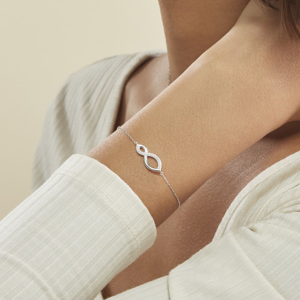 Bracelet Odile Argent Blanc Oxyde De Zirconium
