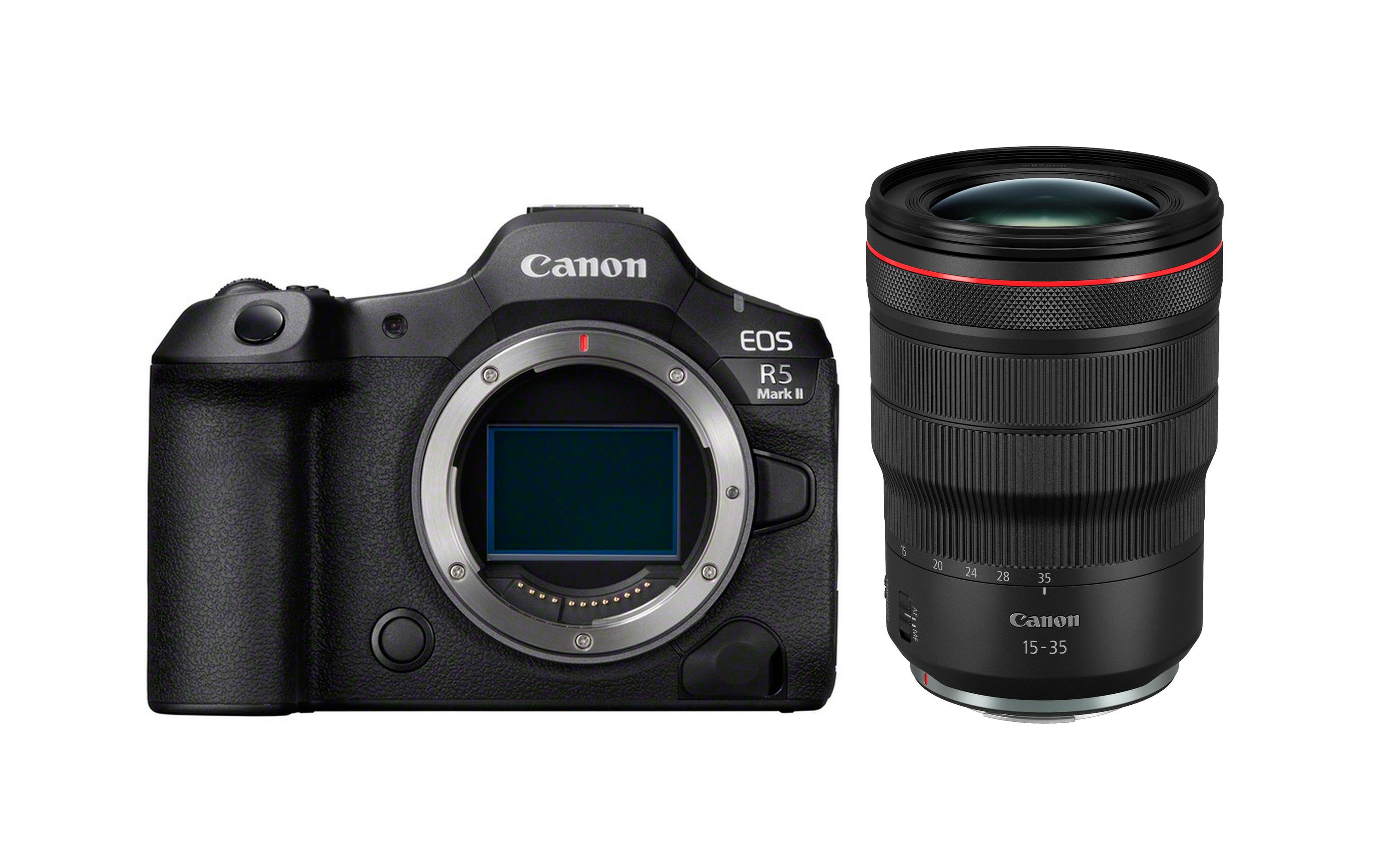 Fotokamera EOS R5 Mark II Kit RF 15-35 mm F/2.8 l IS USM<br>Leistungsstarke Kamera für Fotografen und Filmemacher aller Genres inklusive Objektiv