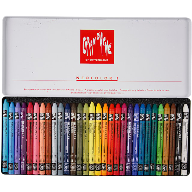 CARAN D’ACHE Neocolor I, L: 10 cm, tykkelse 8,5 mm, ass. farger, 30 stk./ 1 pk.