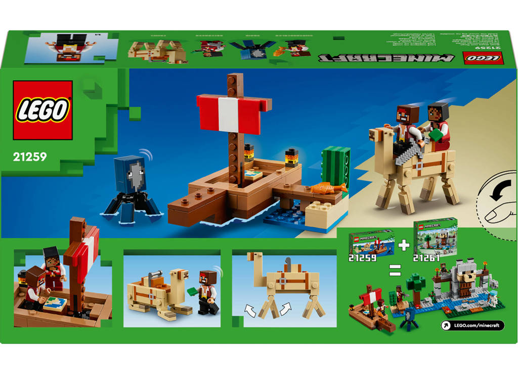 De piratenschipreis Bouwpakket voor Kinderen met Speelgoed Boot 21259