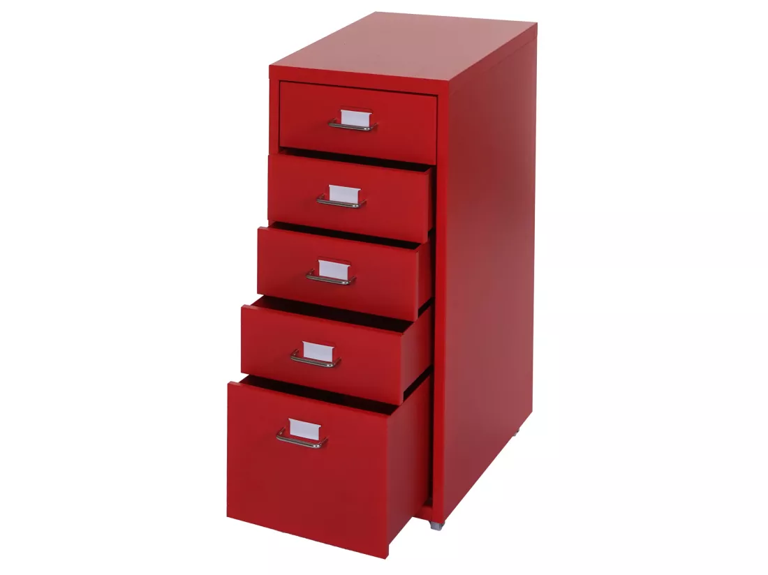 Caisson roulant Preston T851, rouge
