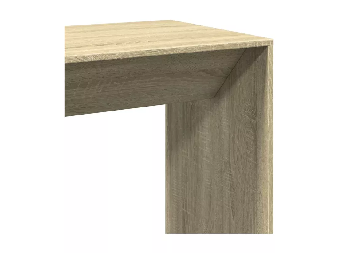 Table de bar chêne sonoma 102x50x103,5 cm bois d'ingénierie