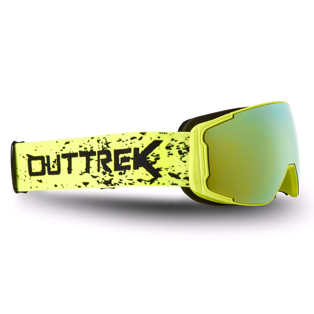 Outtrek geel spiegelglas kinder skibril