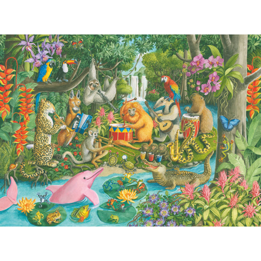 Ravensburger XXL puzzel Jungle orkest - 100 stukjes