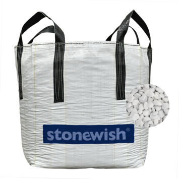Stonewish Carrara rond 16-25 mm - Bigbag á 1000 kg