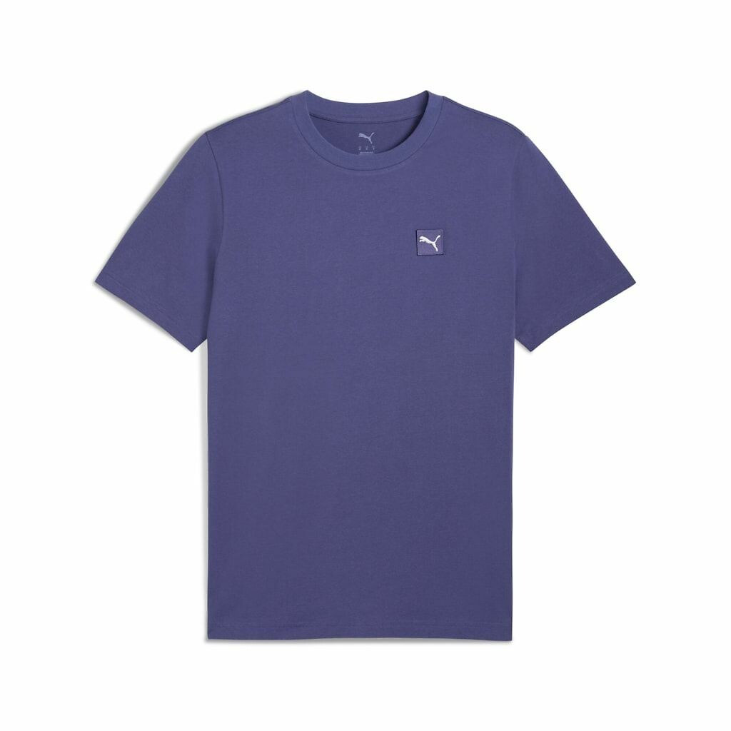 PUMA<br>Camiseta de manga curta com logotipo quadrado bordado