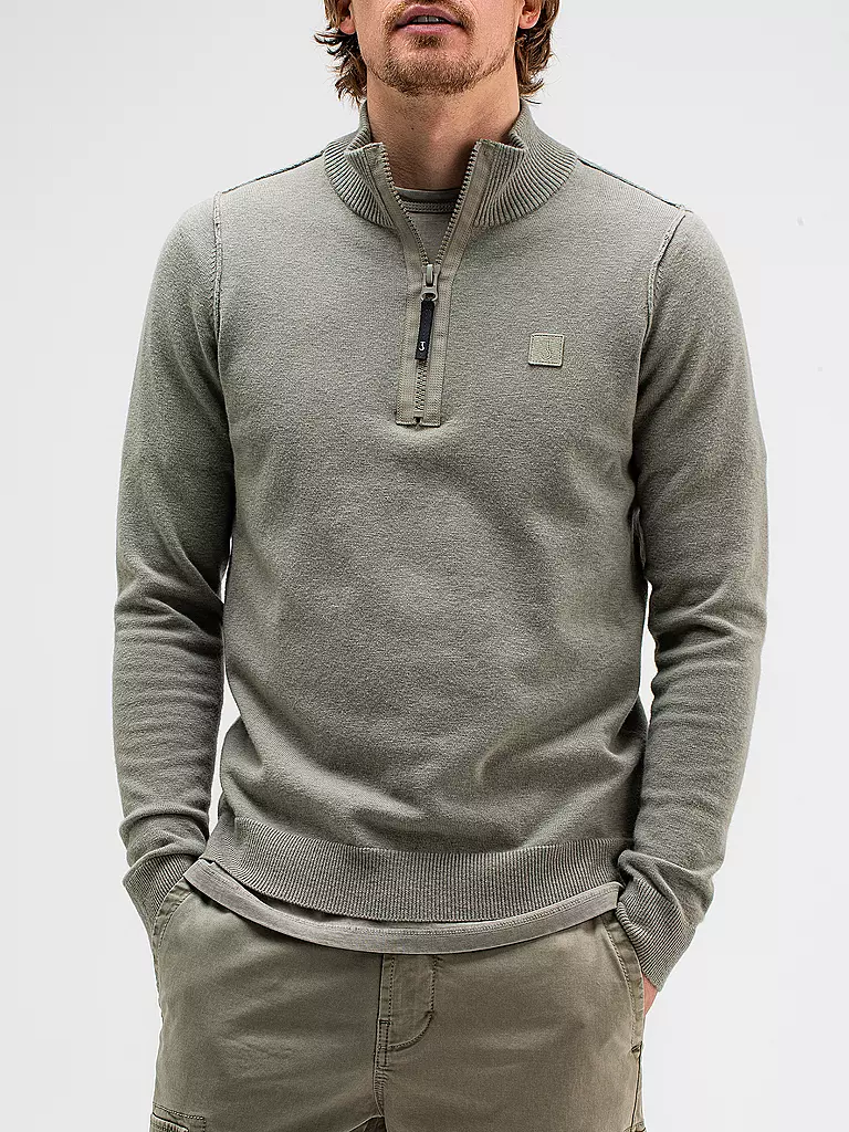 BUTCHER OF BLUE Troyer Pullover CLIFDEN hellgrau