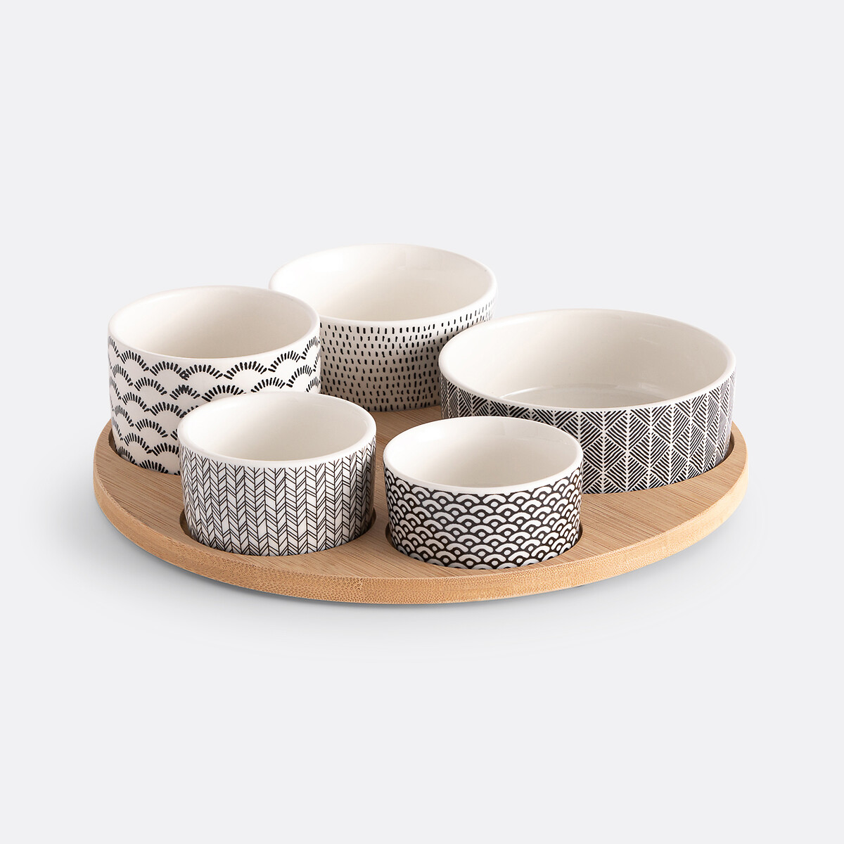 LA REDOUTE INTERIEURS<br>Conjunto de aperitivos de 5 taças pequenas, Etno