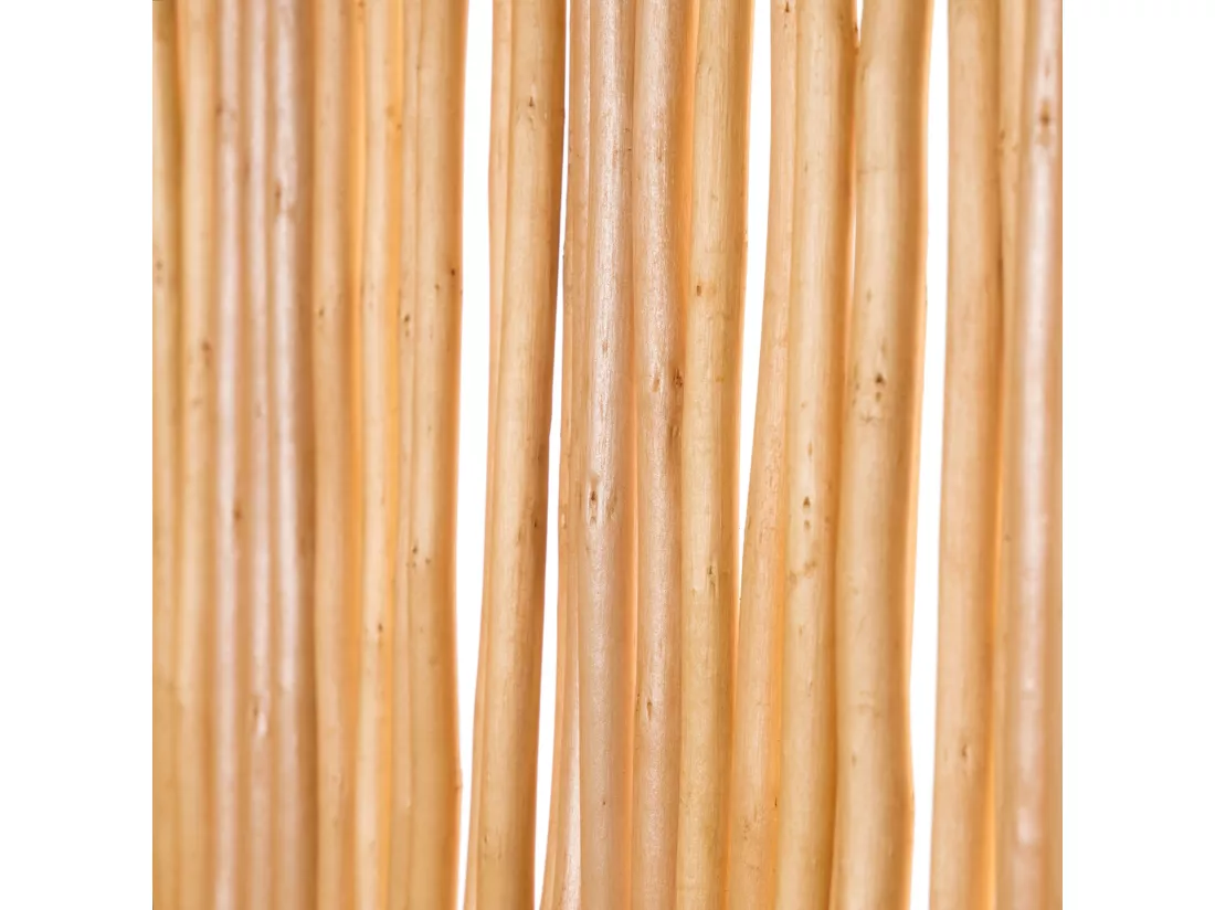 PARAVENT Oasis 3 pièces. 170x120 cm, bois de saule ondulé couleur miel