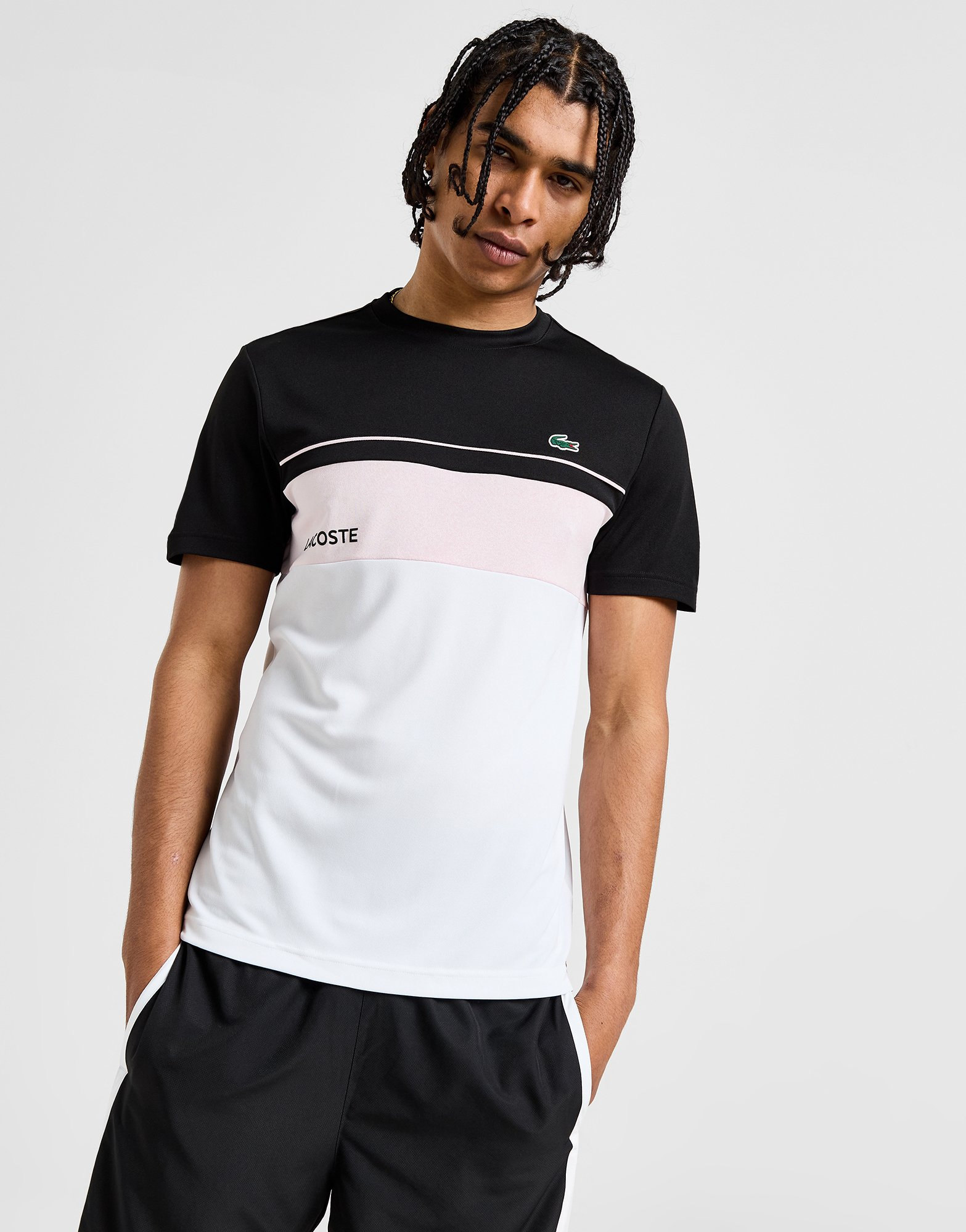 Lacoste T-shirt Colour Block Poly Homme
