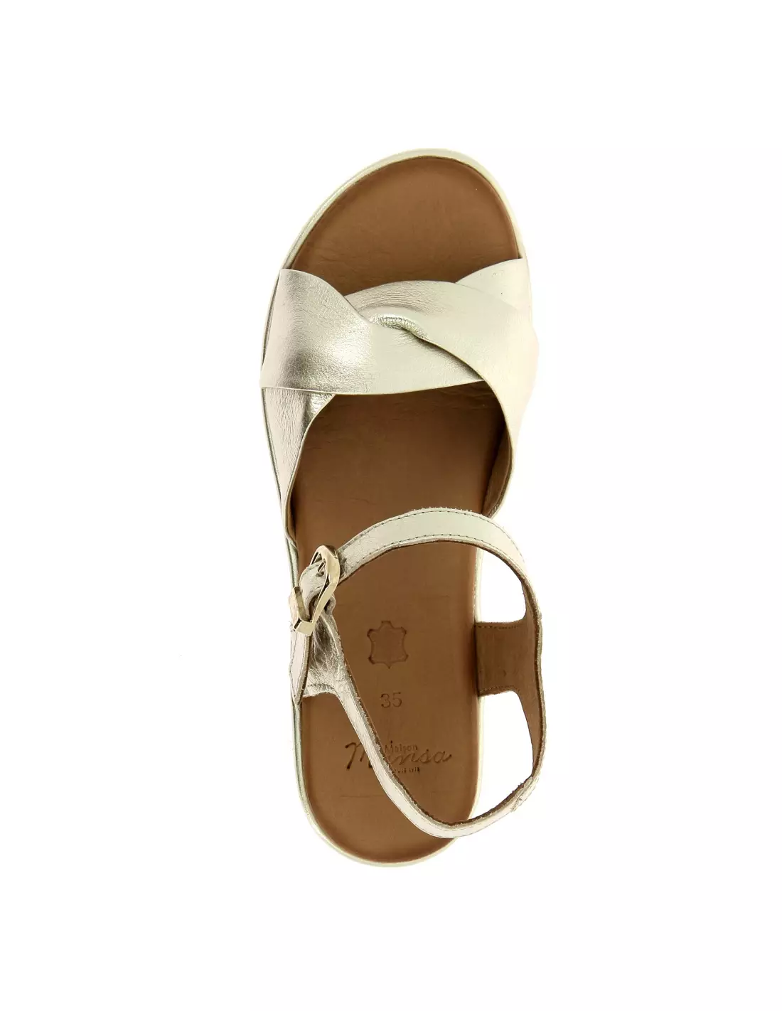MAISON MANSA GARANT - Sandales & nu-pieds Platine