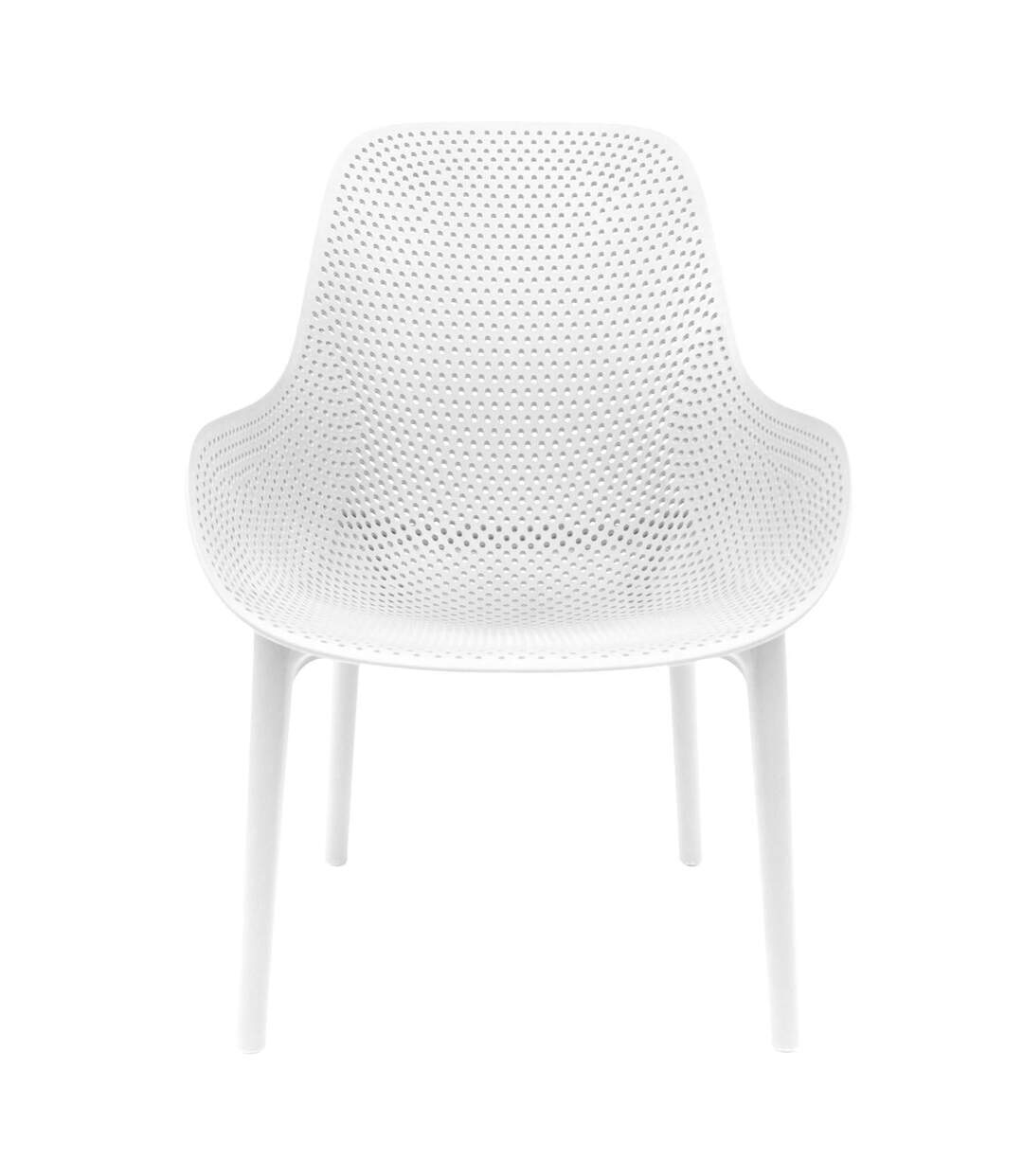 Fauteuil pour table de jardin design Malibu - Blanc