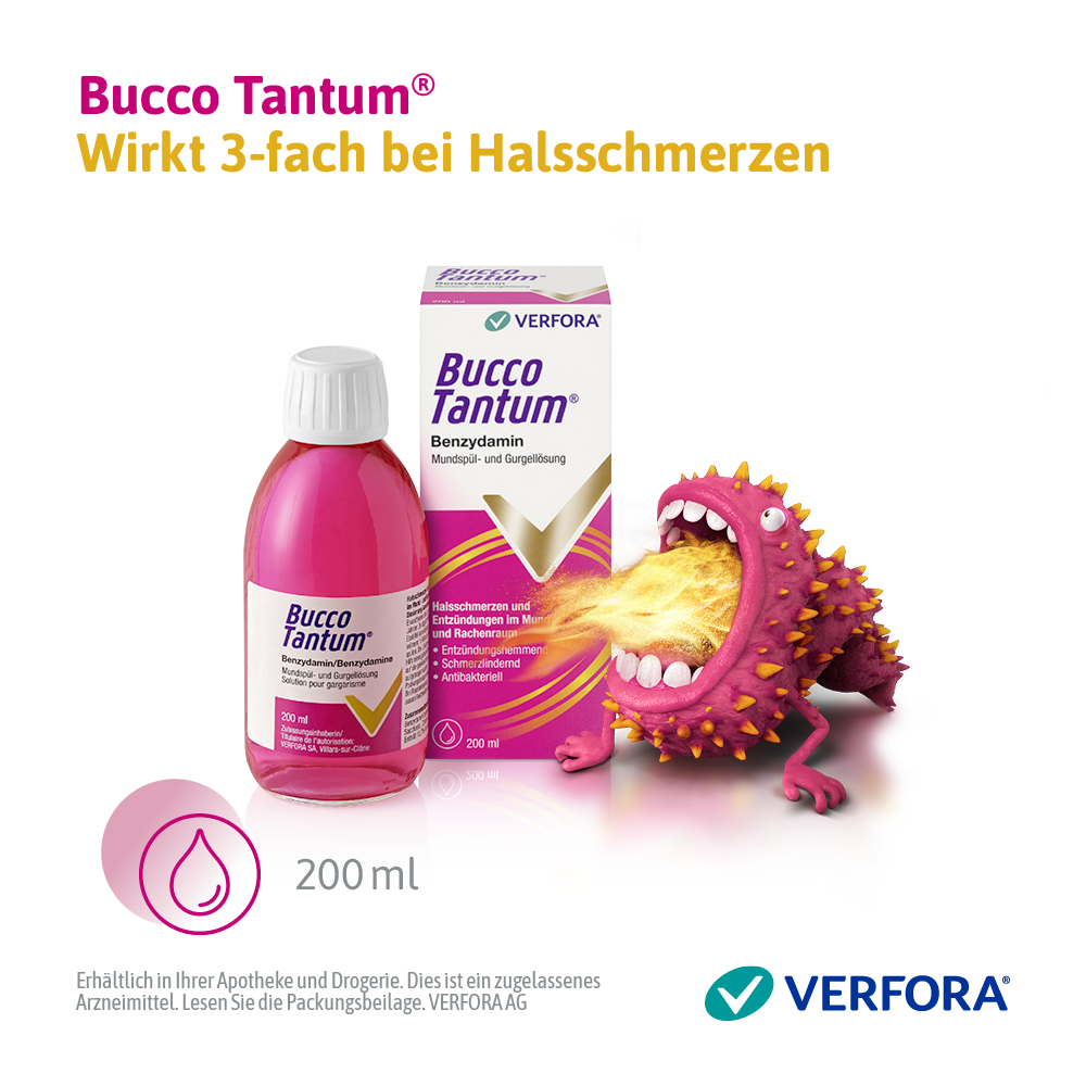 BUCCO TANTUM Mundspül- und Gurgellösung<br>200 ml, Flasche, Mundspülung