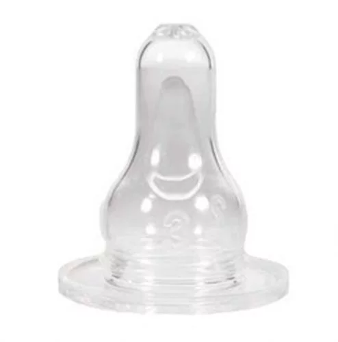 Tétine col étroit 2ème âge liquide épais Silicone 3 vitesses, 2 tétines