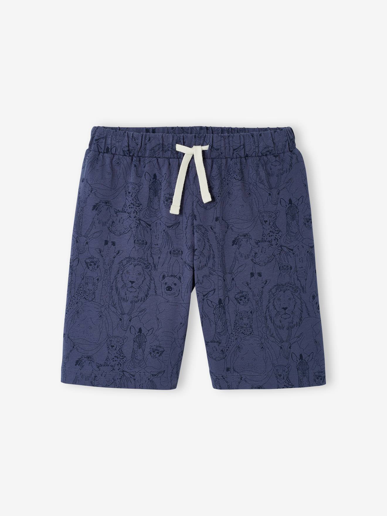 Conjunto de 2 shorts de pijama azul-marinho para meninos
