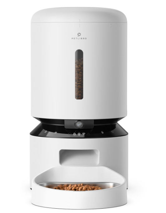 (5L) Granary Automatic Feeder Automatischer Haustier Futter Spender inkl. Kamera / App Steuerung iOS/Android (PL-AF203-94W) - Weiss