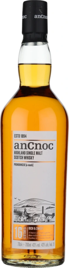 AN CNOC 16 YEARS SINGLE MALT 70CL
