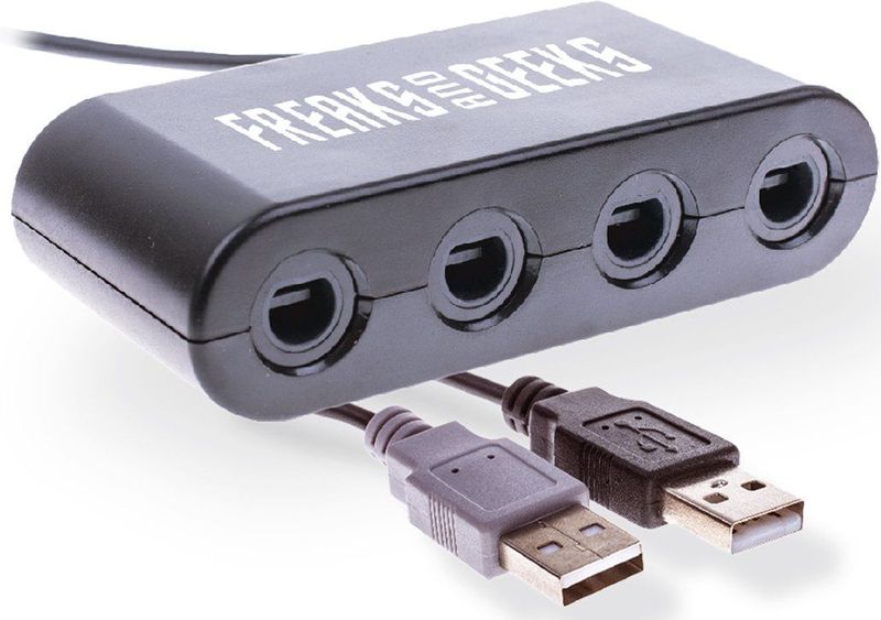 Freaks and Geeeks Adapter voor 4 Game Cube Controllers op Switch en Wii U