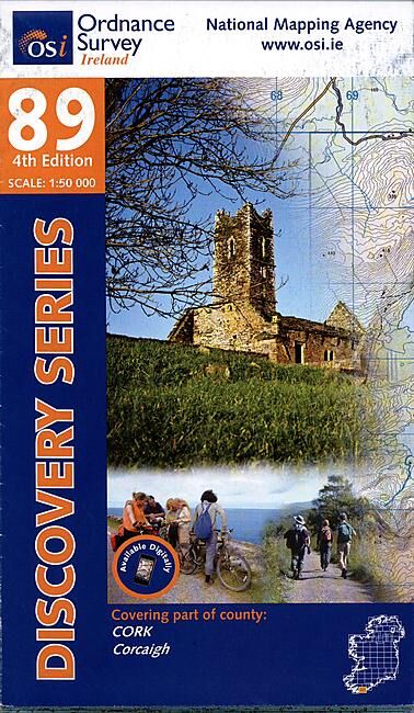 ORDNANCE SURVEY - 89 CORK IRLANDE 1 50 000